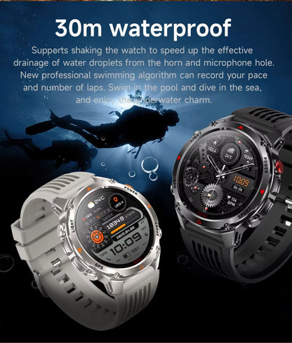 GPS Smart Watch CRG45 – 1.46" Round Display, Bluetooth Call, 540mAh Battery, 3ATM Waterproof, Compass & Health Monitoring | Kenya - Veritas Electronics Kenya