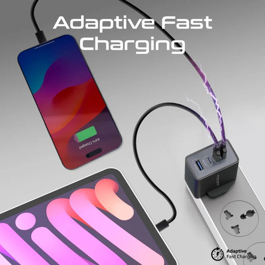 Promate GaNPort4-67PD – GaN USB-C Charger 67W Fast Charging