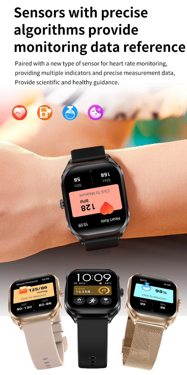 H35 Women Smart Watch – 2.01" Fashion Fitness Smartwatch with Health Monitoring & BT Calling - Veritas Electronics Kenya