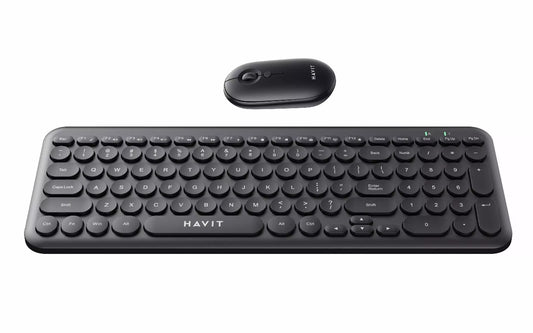 Havit Wireless Full Keyboard KB254GCM – Black (Wireless Combo)