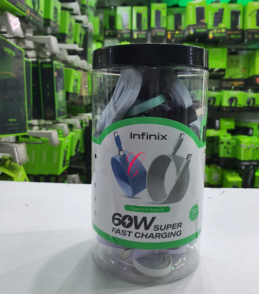 Infinix XDC231 60W Type C to Type C super fast charging cables - Veritas Electronics Kenya