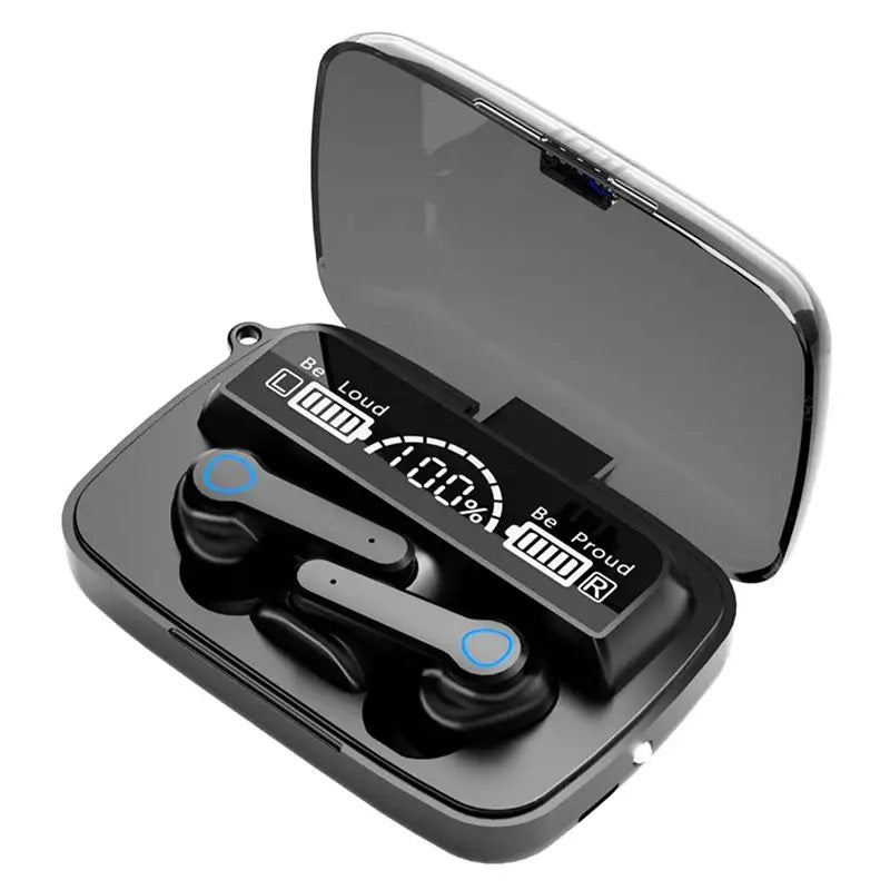 M19 True Wireless Earbuds with Power Bank • Bluetooth 5.3 • ENC Noise Cancelling • IPX4 • Digital Display