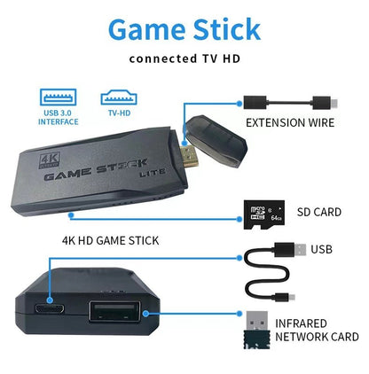 M8 Game Stick 4K - Wireless HDMI Gaming Console with 20,000+ Retro Games