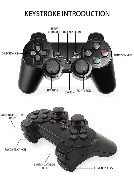 M8 Game Stick 4K - Wireless HDMI Gaming Console with 20,000+ Retro Games