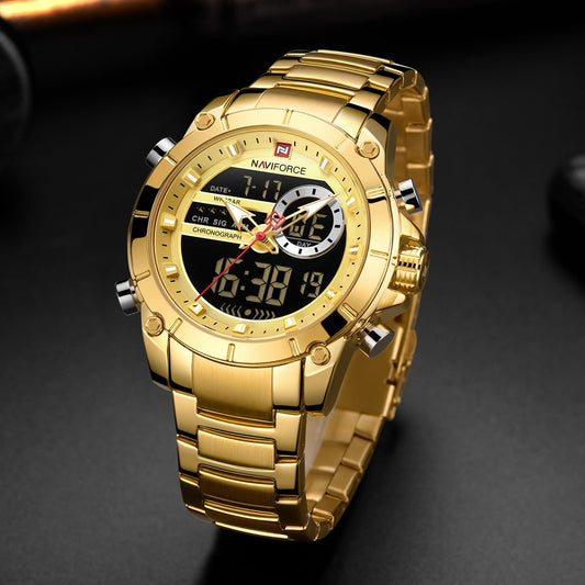 NAVIFORCE 9163 Gold Men’s Watch