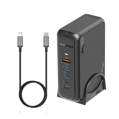 Promate 140W Super-Speed GaNFast™ Charging Station – Ultra-Fast PD 3.1 & QC 3.0 Charger with 1.8m 240W Cable - Veritas Electronics Kenya