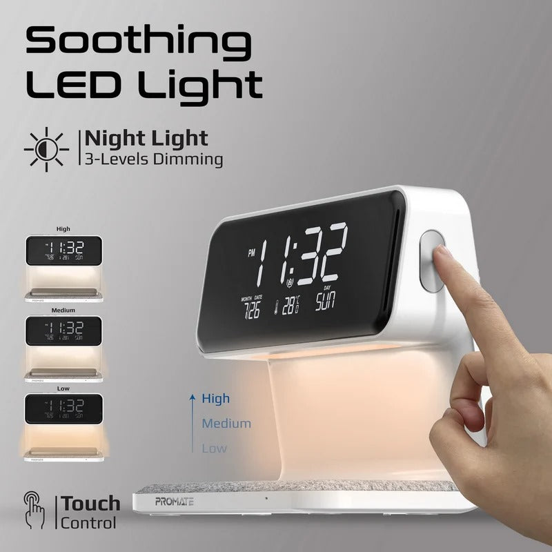 Alarm Clock – Wireless Charging, Night Light & Dual Alarm - Veritas Electronics Kenya