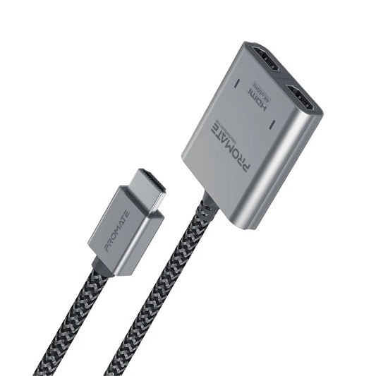 Best 4K HDMI Splitter 1x2 for Dual Monitors - Promate 4K@60Hz HDMI Splitter with Dual HDMI Output