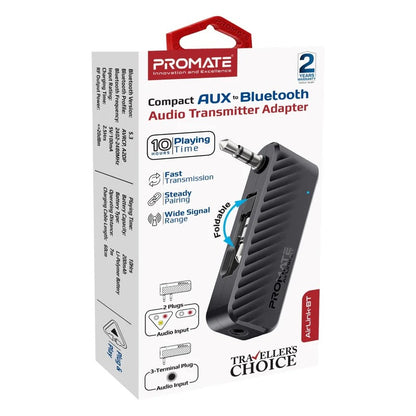 Promate AirLink-BT Compact AUX to Bluetooth Audio Transmitter Adapter - Veritas Electronics Kenya