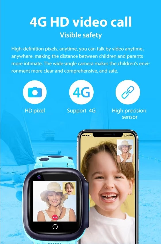 Q15 Kids Smartwatch with GPS Tracking, Two-Way Calling & SOS Button – Waterproof & Kid-Friendly