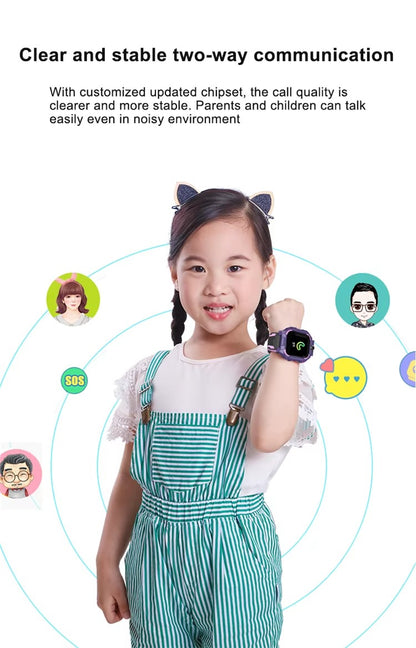 Q19 Kids Smart Watch - GPS Tracking & SIM Card Slot
