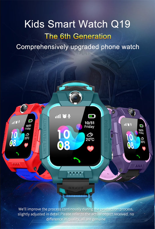 Q19 Kids Smart Watch - GPS Tracking & SIM Card Slot