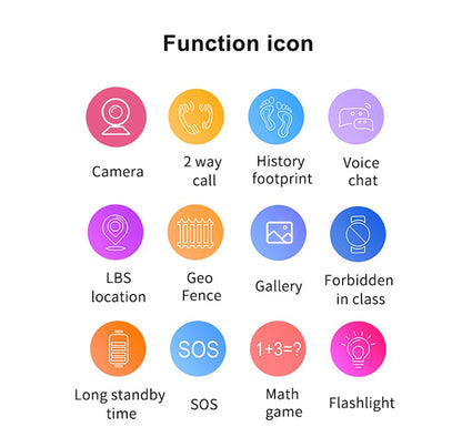 Q19 Kids Smart Watch - GPS Tracking & SIM Card Slot