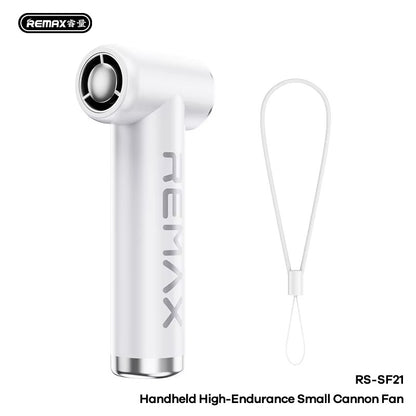 Remax Mini Handheld Portable Fan | Ultra Slim Rechargeable 4000mAh Brushless Motor Pocket Cooling Fan for Outdoor Travel & Daily Use