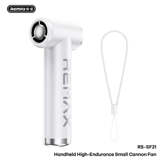 Remax Mini Handheld Portable Fan | Ultra Slim Rechargeable 4000mAh Brushless Motor Pocket Cooling Fan for Outdoor Travel & Daily Use