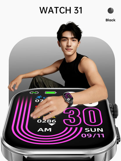 Remax WATCH31 AI Smartwatch: Wireless Bluetooth Calls & 7-Day Battery Life
