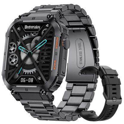 LIGE Men’s Outdoor Smartwatch – 1.96" AMOLED, Bluetooth Call - Veritas Electronics Kenya