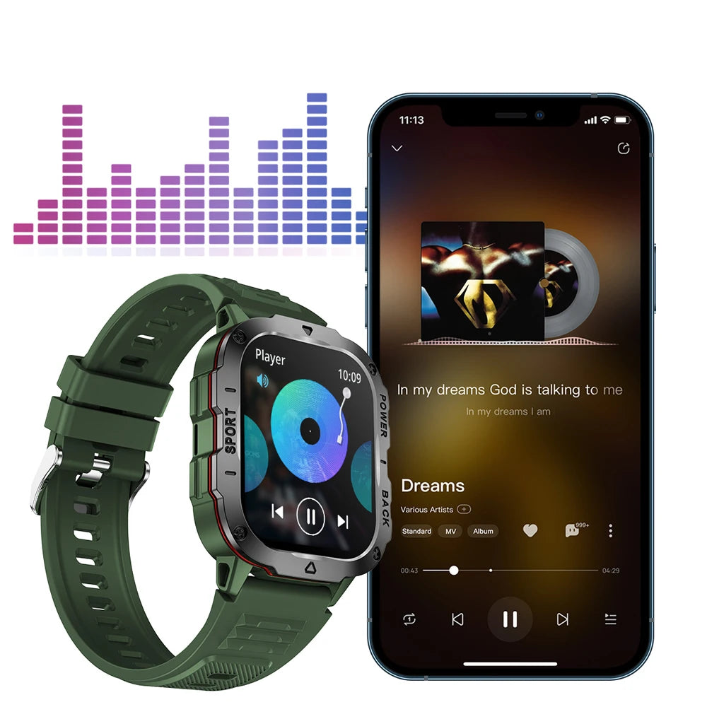 COTAUL KM01 Outdoors Sports Smart Watch  1.96 Full Touch Screen,  Fitness Tracker, Bluetooth Call - Veritas Electronics Kenya