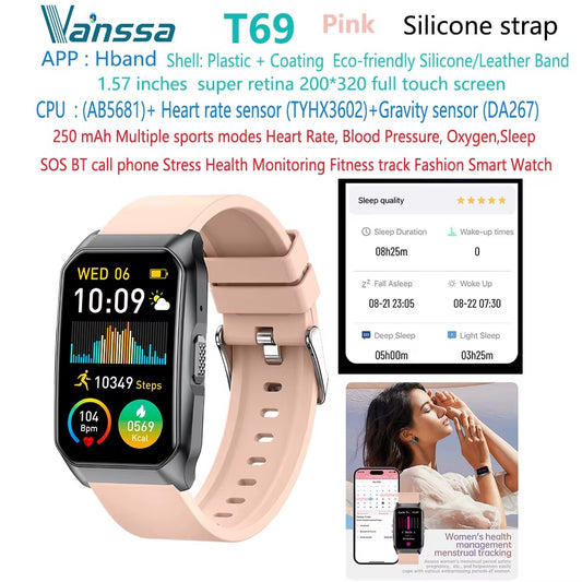 T69 Fitness Tracker for Sports & Running