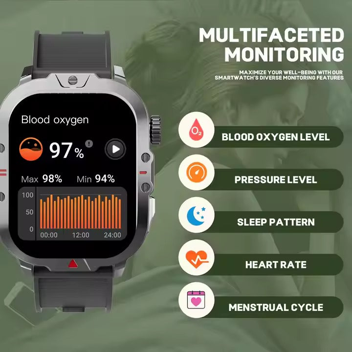 V17 Sport Smart Watch for Men – 2.0" Display, Bluetooth Calling, IP68 Waterproof | Price in Nairobi - Veritas Electronics Kenya