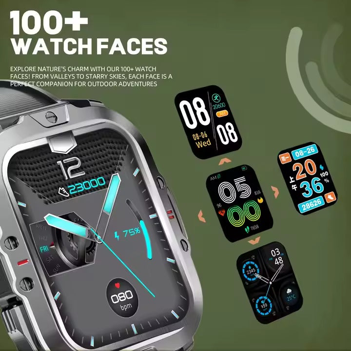V17 Sport Smart Watch for Men – 2.0" Display, Bluetooth Calling, IP68 Waterproof | Price in Nairobi - Veritas Electronics Kenya