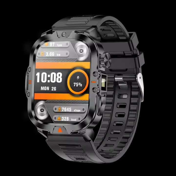 V17 Sport Smart Watch for Men – 2.0" Display, Bluetooth Calling, IP68 Waterproof