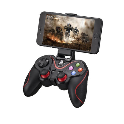 V8 Wireless Game Controller Joystick Gamepad with Phone Holder