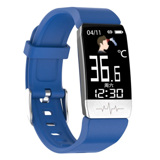 T1S Smart Band with ECG, Body Temperature Sensor, Heart Rate & Fitness Tracking
